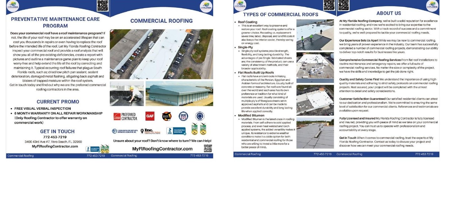 Commercial brochure