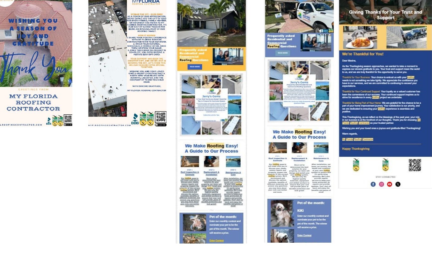 Roofing email marketing