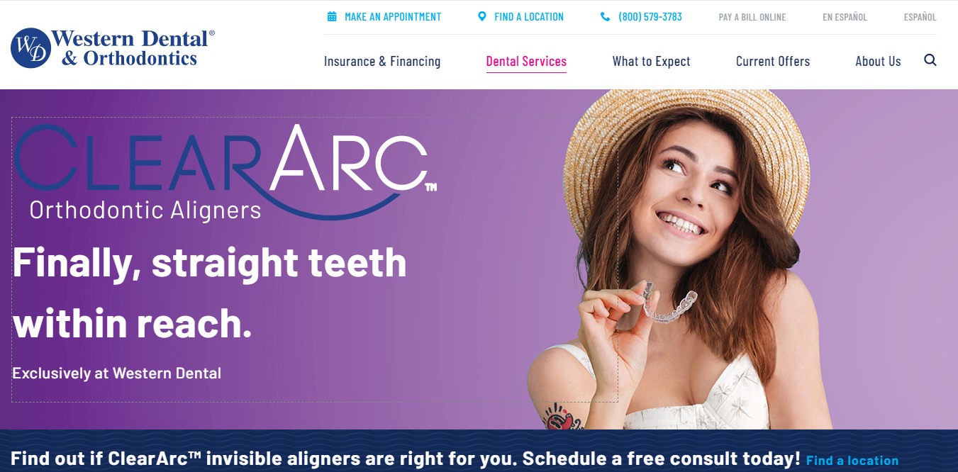 Western Dental ClearArc campaign